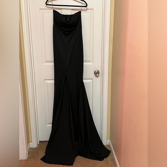 Sexy Strapless Black Mermaid Beading Long Formal Evening Dress Party Dress, DP5148